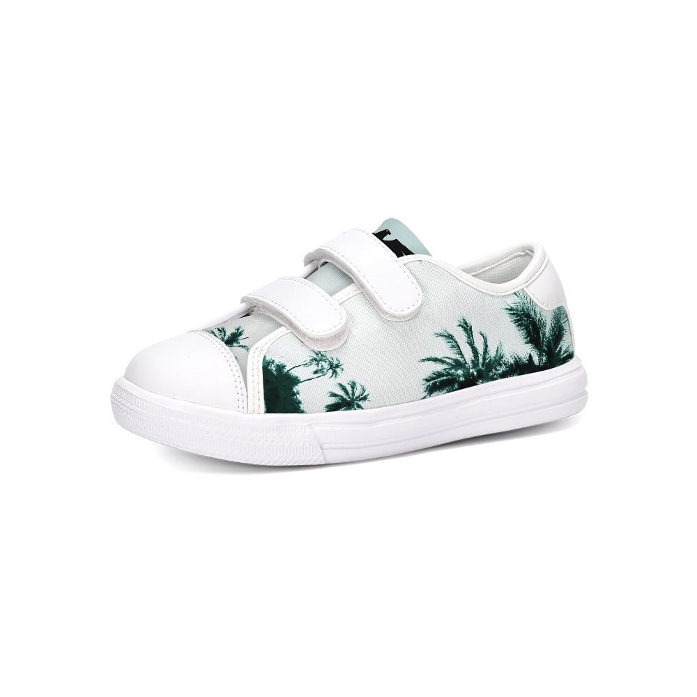 Coast Kids Canvas Palm Tree Velcro Sneaker Shoes