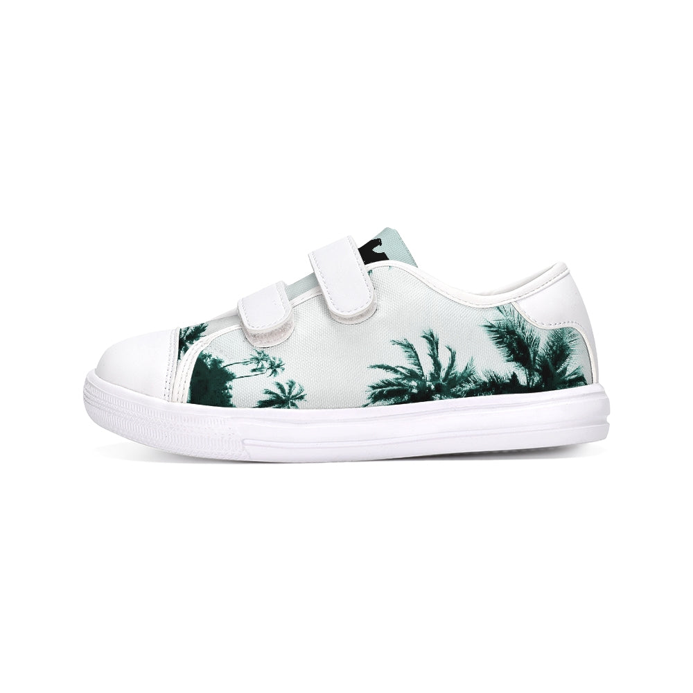 Coast Kids Canvas Palm Tree Velcro Sneaker Shoes