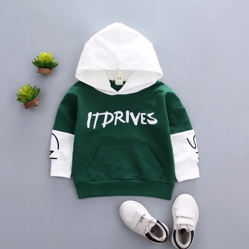 New Spring Autumn Baby hooded sweatshirt