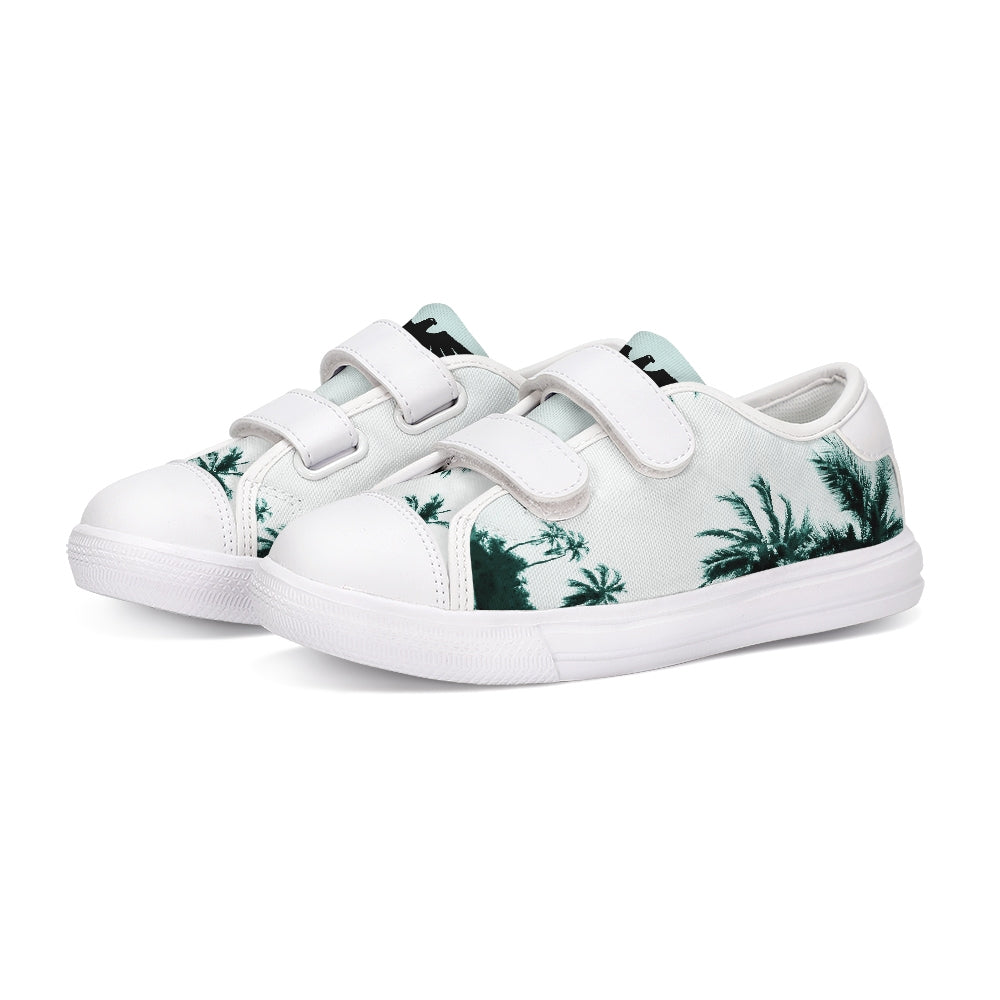 Coast Kids Canvas Palm Tree Velcro Sneaker Shoes