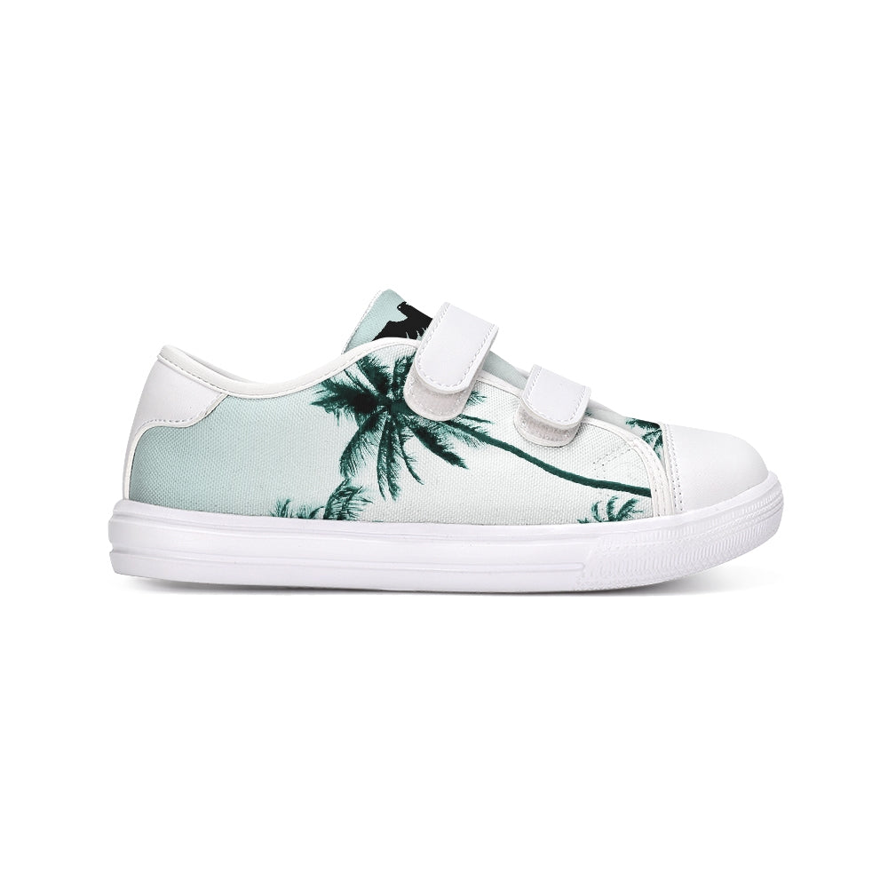 Coast Kids Canvas Palm Tree Velcro Sneaker Shoes